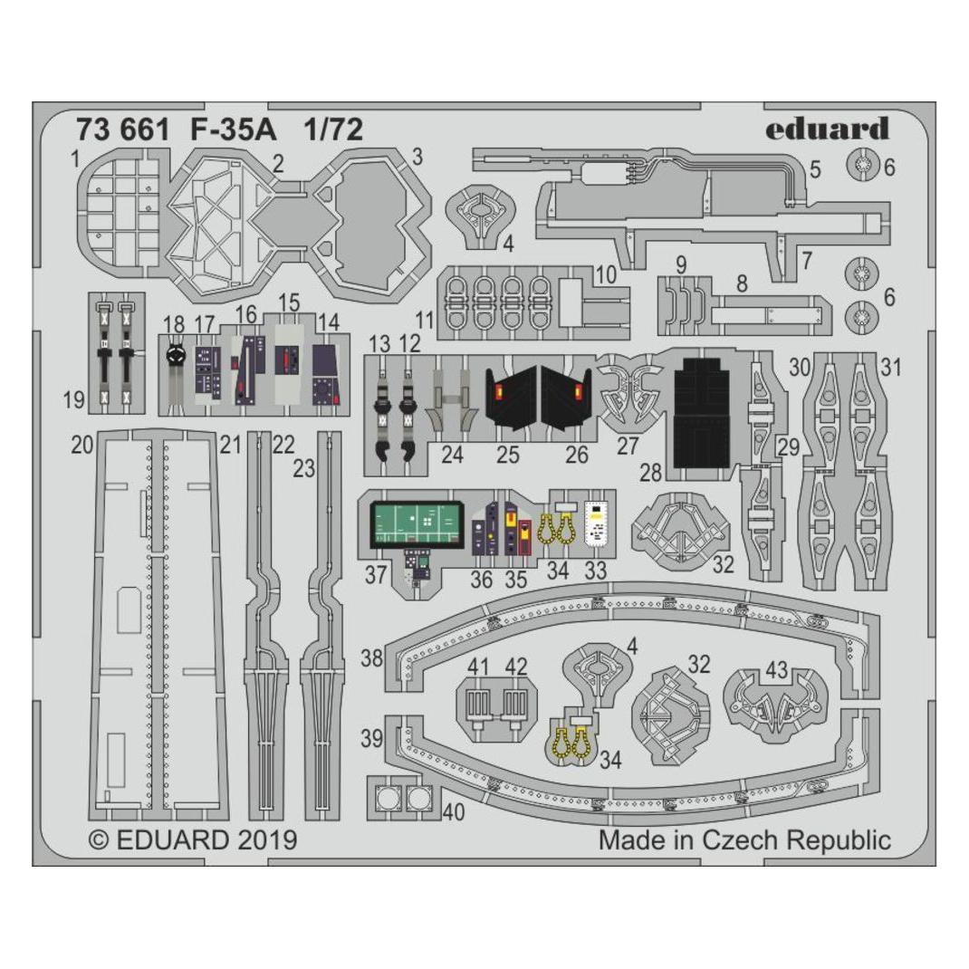 Eduard F-35A for Hasegawa (73661)