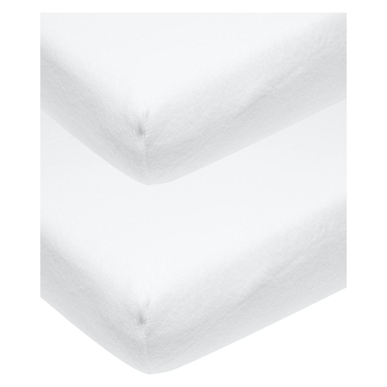 Meyco molton stretch Spannbettlaken 2-pack 40x80/90 weiss (47987794)