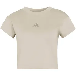 adidas Future Icons Small Logo Baby Tee T-Shirt Damen KD7723 - wonder cargo L