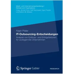 IT-Outsourcing-Entscheidungen, Fachbücher von Ralph Pfaller