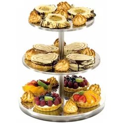 Stalgast Etagere ohne Griff, 3-stufig, Höhe 30 cm