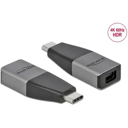 DeLOCK USB Type-C Adapter zu mini DisplayPort (DP Alt Mode) 4K 60 Hz – kompaktes Design