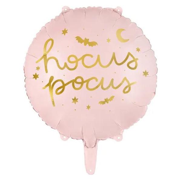 Partydeco Hocus Pocus Folienballon rosa Hexen und Halloween Party (1x) (FB150)