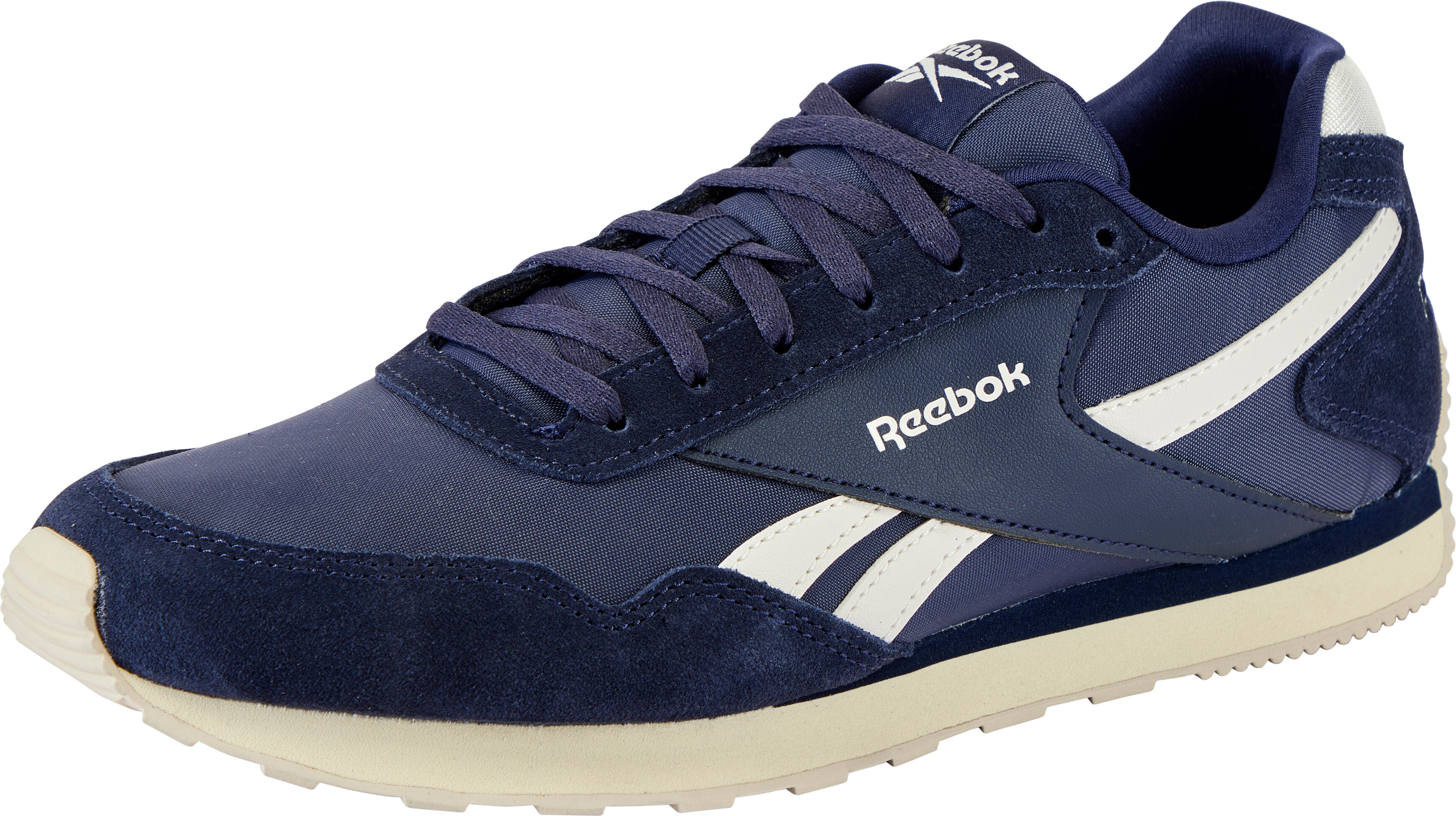 Sneaker REEBOK CLASSIC "REEBOK GLIDE LOW", Damen, Gr. 40, blau (vector navy, vector navy, chalk), Leder, Synthetik, Textil, Schuhe Sneaker vector navy, vector navy, chalk 40