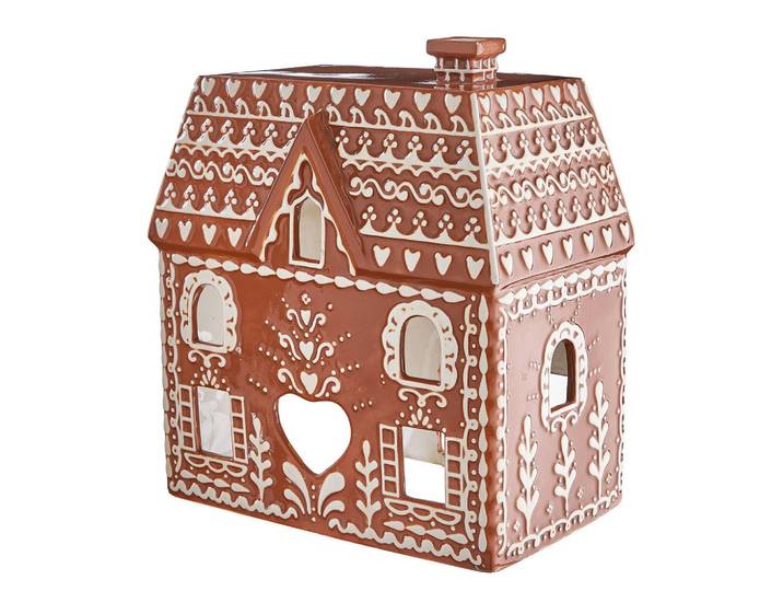 Butlers Deko-Haus Gingerbread, Braun, Keramik, 21x14x24 cm, Dekoration, Dekofiguren & Skulpturen, Dekoobjekte