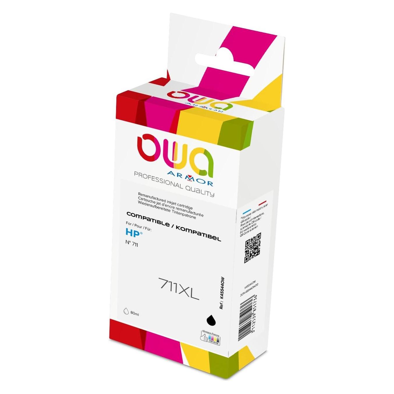 Armor OWA 711BK ink cartridge 1 pc(s) Compatible Black (B) (K45544OW)