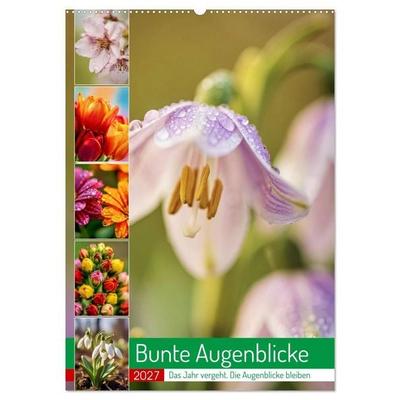 Bunte Augenblicke (Wandkalender 2027 DIN A2 hoch), CALVENDO Monatskalender