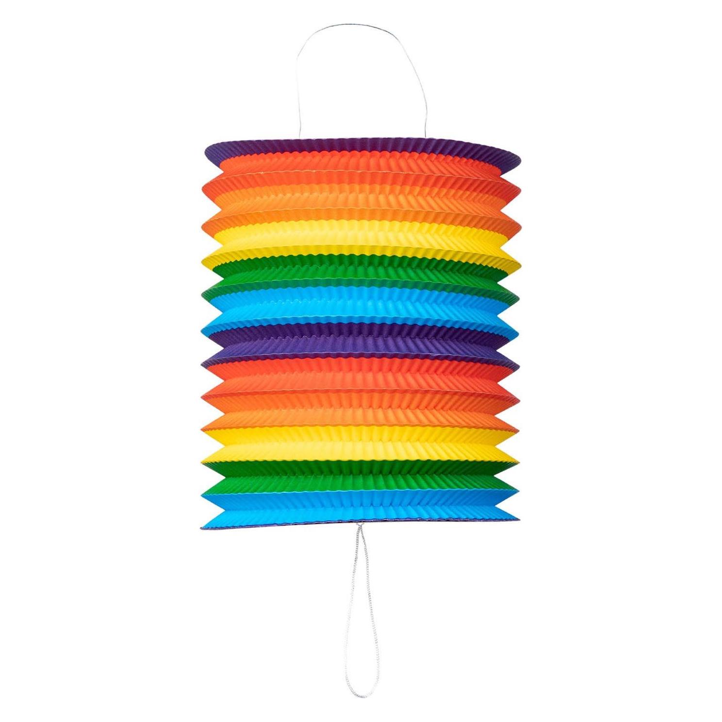 Globos Europe Papierlaterne Regenbogen, 16cm (6268)