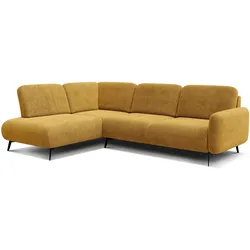 ECKSOFA FEBE 5-Sitzer links, dunkelgelb