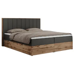 BOXBETT BELLISSIMO 180/200 Dunkelgrau Kunstleder - H3