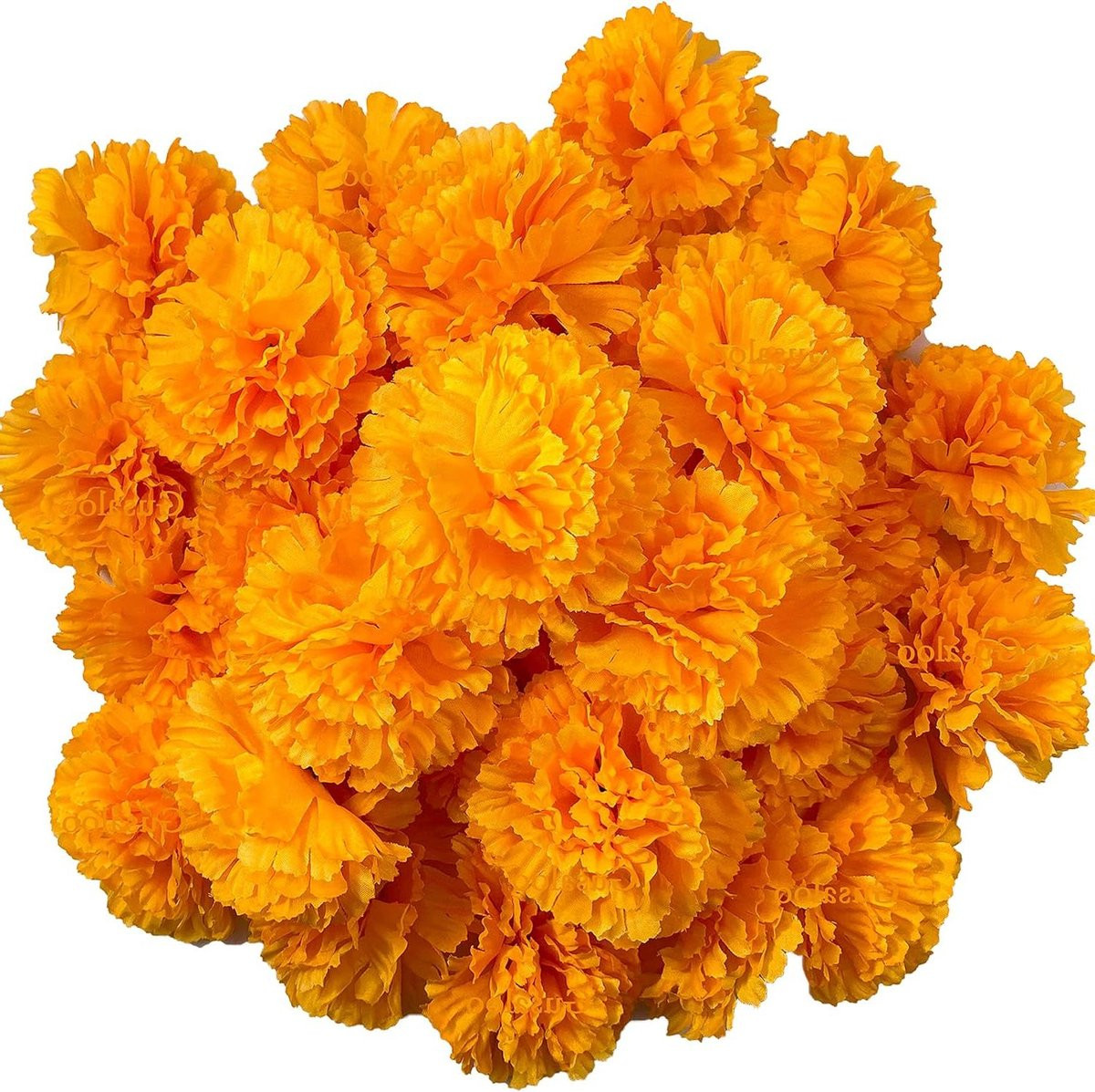 30 stuks Grote Goudsbloem Kunstbloemen - Oranje - Feestelijke Decoratie