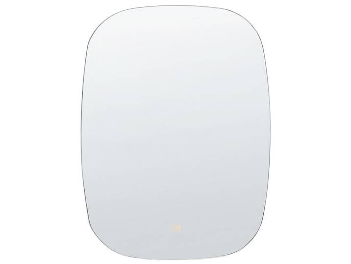 OVALER LED-Wandspiegel 78 cm Silber Bergerac