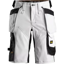 Damen Shorts "6147" - 36 - weiß/schwarz