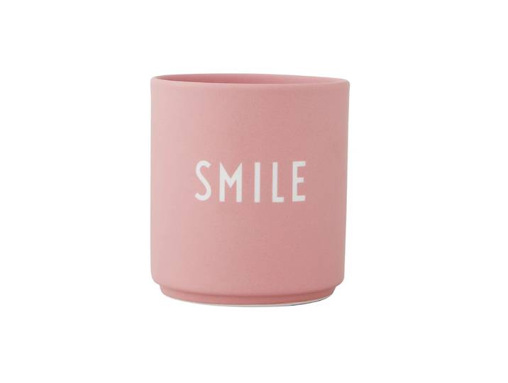 Design Letters - AJ Favourite Porzellan Becher, Smile / old rose