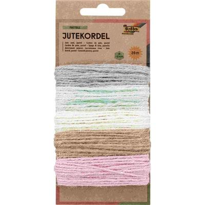 Folia Jutekordel 20m, 5-farbig je 4m