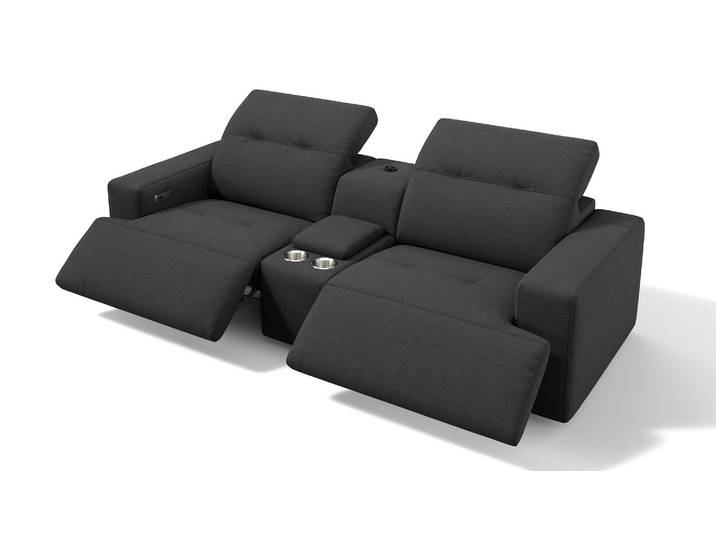 Stoff 2-Sitzer SORANO Kinosofa Kinocouch Heimkinosessel Stoffsofa Couchgarnitur