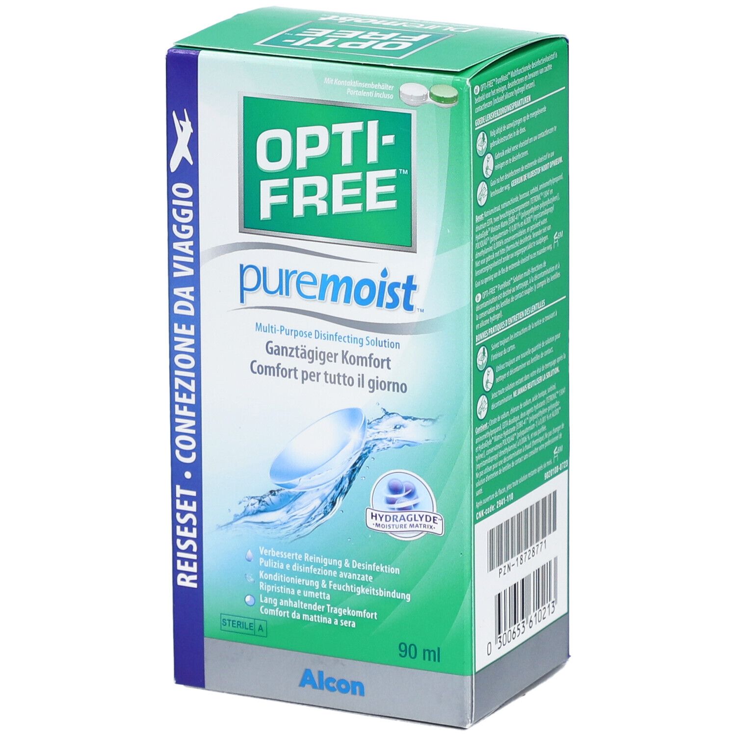 Opti-Free PureMoist Multif.-Desinf.Lsg.Reiseset 90 ml Lösung
