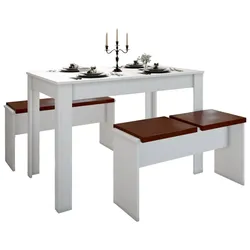 VCM Esstisch-Gruppe ESAL - B/H/T ca. 110.00x75.00x70.00