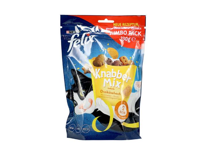 Felix Knabber Mix Katzensnack Käse