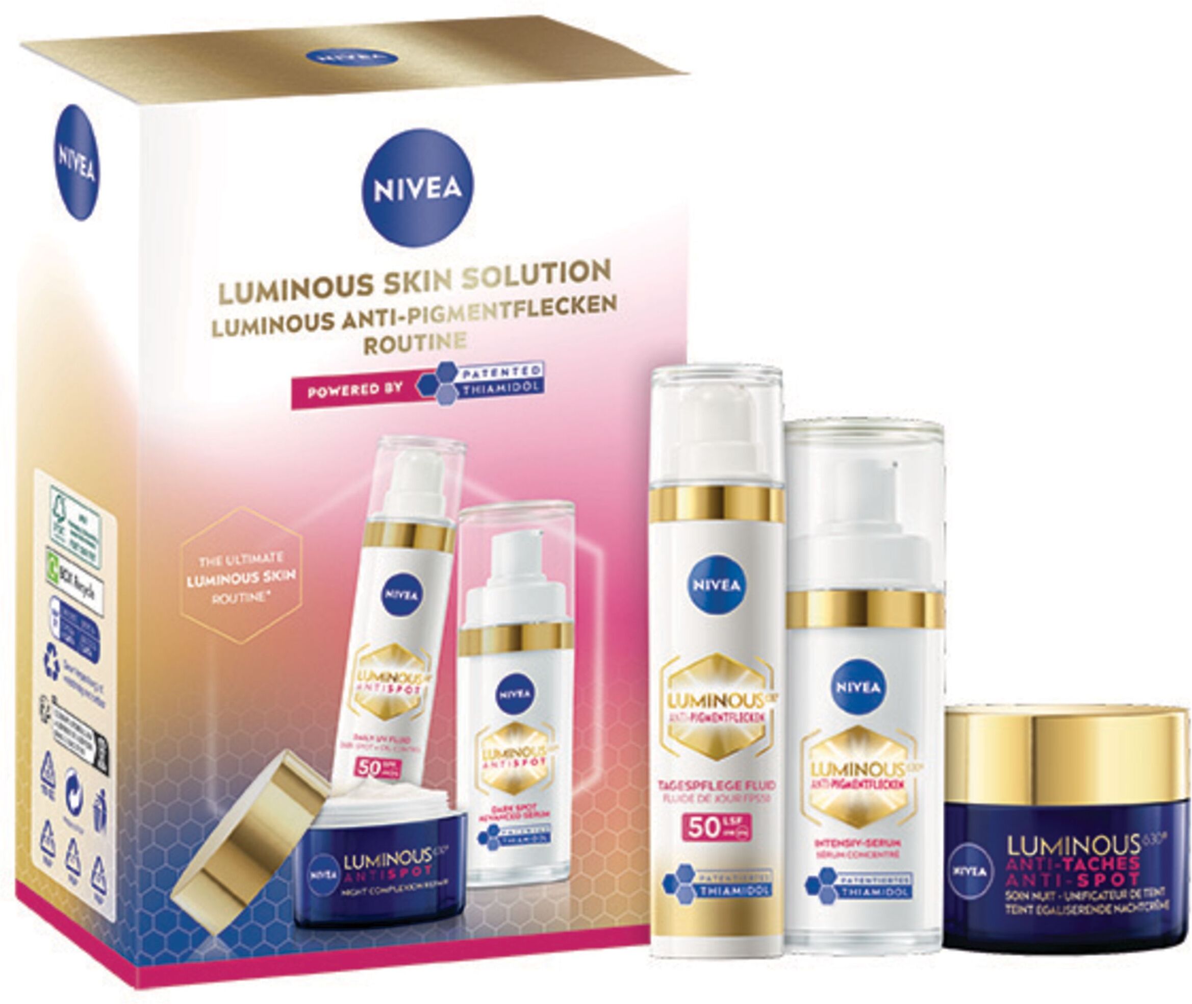 Nivea Luminous Anti-Pigmentflecken Routine 3er 120 ml