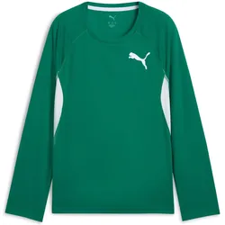 Puma, Jungen, Sportshirt, Y CROSS THE LINE LS 3.0 (128), Grün, 128