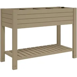 Helloshop26 - Hochbeet für Pflanzen Blumen Terrasse Garten hellbraun 110 x 45 x 79 cm Polypropylen 02_0039784