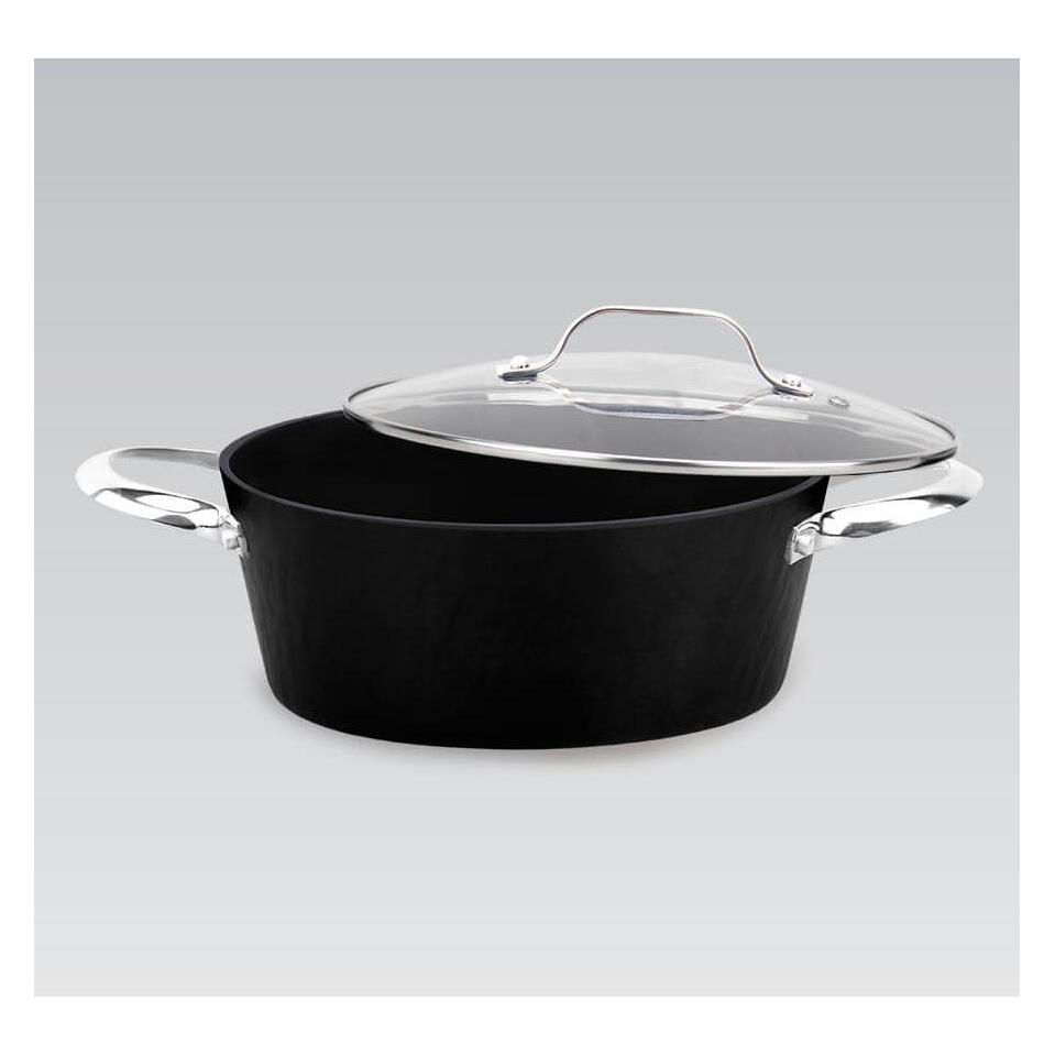 Maestro Garnek z pokrywką 20 cm rockstone MR-4420 (Bratpfanne, Aluminium) (MR-4420)