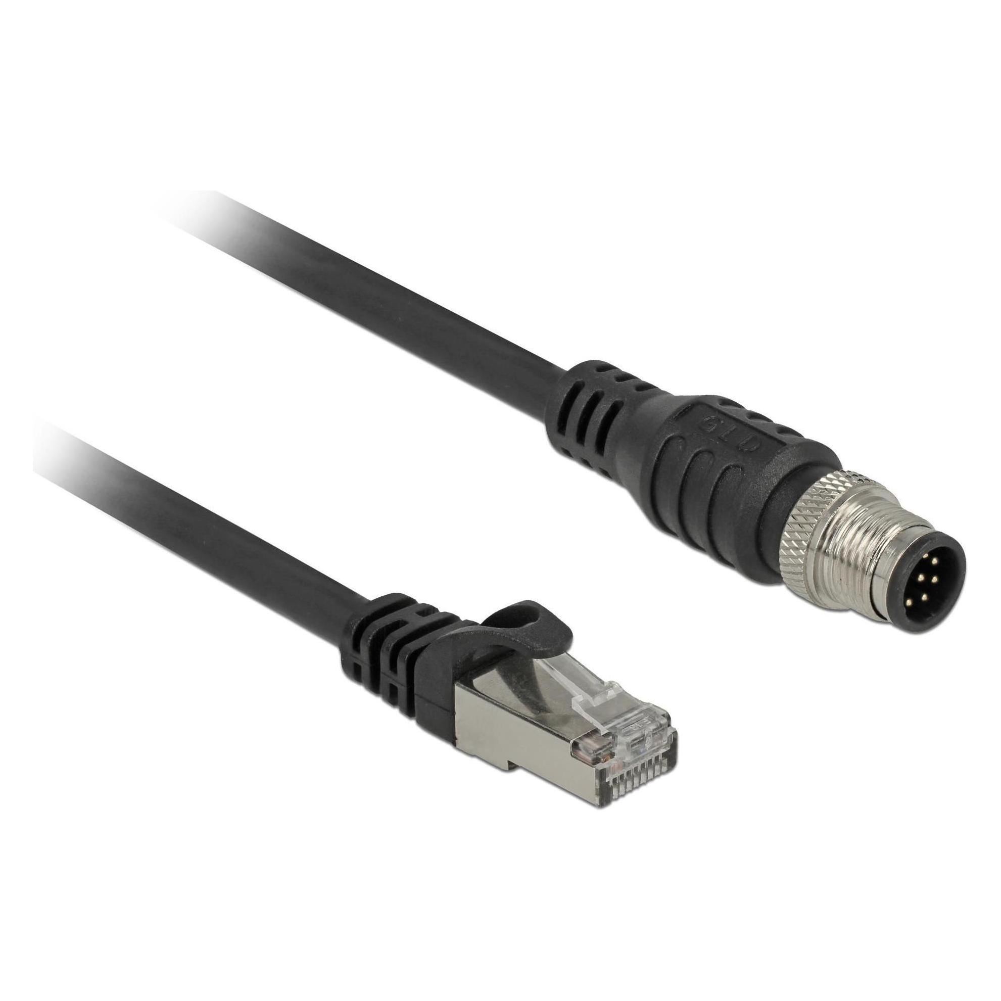 Delock Patchkabel: S/FTP 1m schwarz (S/FTP, CAT5e, 1 m) (84922)