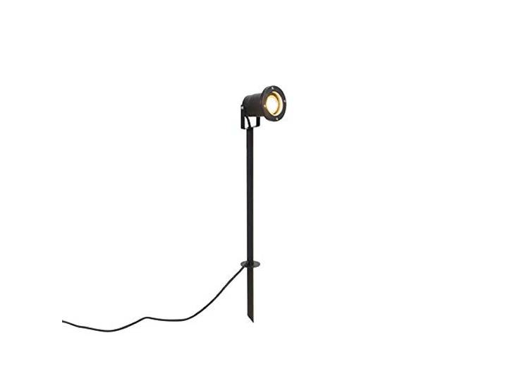 Qazqa basic - Spot sur piquet - 1 lumière - L 9 cm - Noir - Moderne - éclairage extérieur