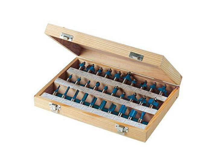 Silverline 580422 1/2 TCT Router Bit Set 30pce 1/2