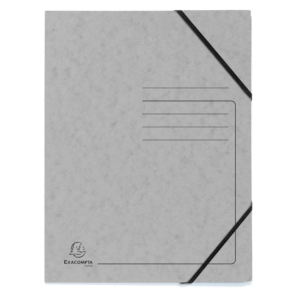 Exacompta 5 Eckspanner DIN A4 dunkelgrau (A4, 5x) (555471E)