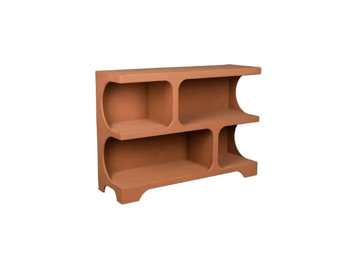 Tiefes Design Regal „Dundee“ Terracotta Dutchbone