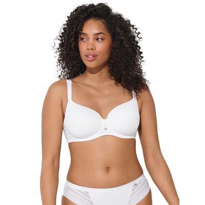 Schalen-BH LISCA "Schalen BH Alegra", Damen, Gr. 80, Cup F, weiß, Obermaterial: 83% Polyamid PA. 17% Elasthan EL., BHs Schalen-BH