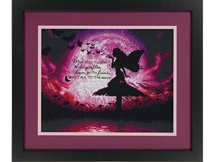 Dimensions D70-35337 Counted Cross Stitch: Butterfly Fairy, Aida, 35,5 x 28 cm