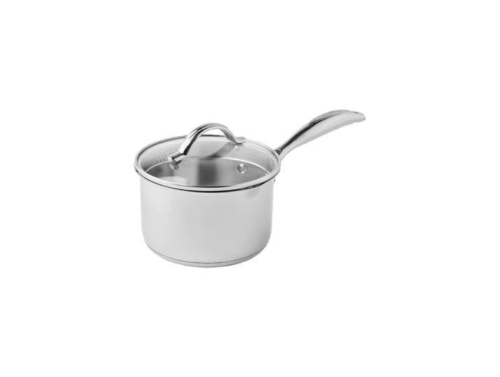 Premium Stielkasserolle „STS“ inkl. Deckel Silber Ø 16 cm, 1.8 Liter SCANPAN