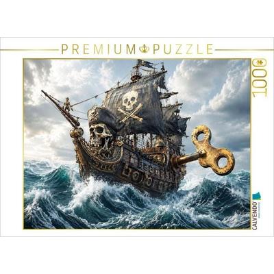 CALVENDO Puzzle Das Piratenschiff | 1000 Teile Lege-Größe 64x48cm Foto-Puzzle für glückliche Stunden