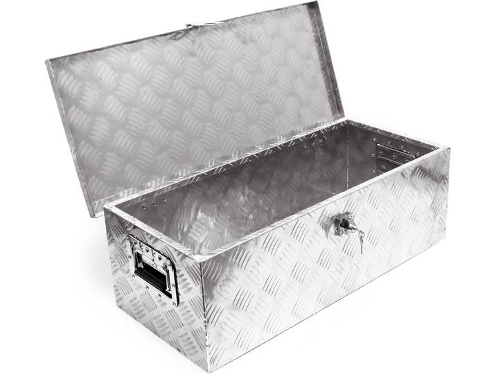 Caisse à outils Aluminium 760x320x245mm Malle de transport Boite à outils Malette de rangement