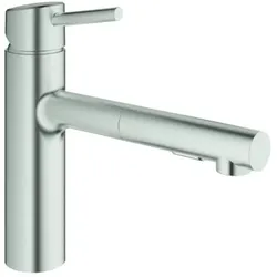 Grohe Concetto Küchenarmatur 30273DC1 supersteel, mittelhoher Auslauf