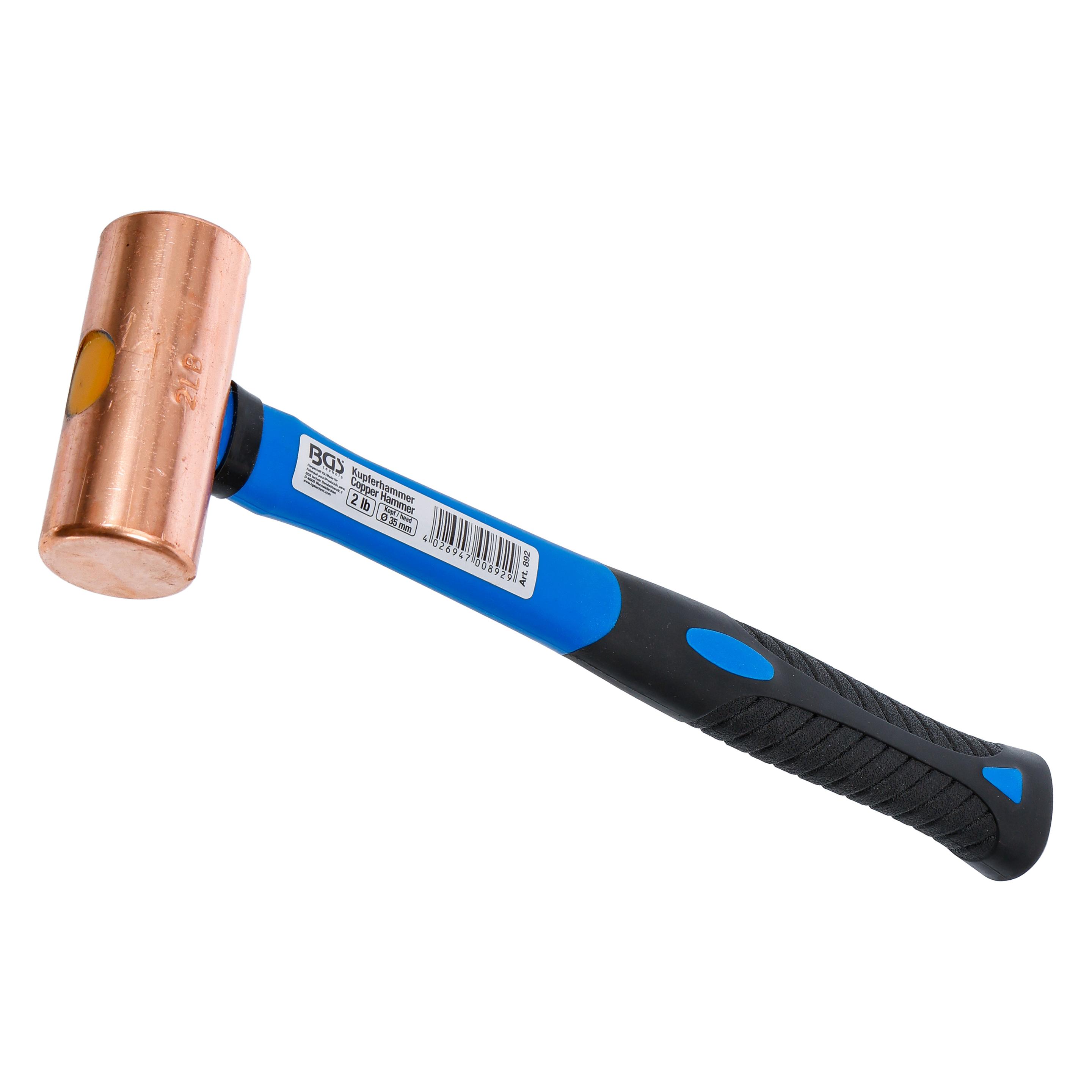 BGS Kupferhammer Fiberglasstiel Ø 35 mm 907 g (2 lb) - Kopf (907 g) (22165086)