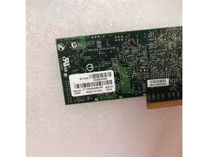 Carte réseau Bcm57810s 652503-BHP 652503-B21 10 Gigabit avec deux ports électriques 656244-001 NC530SFP