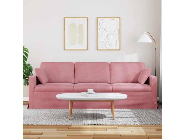 Stable&Durable - Rose - Canapé Rose 228x78x80 cm Velours - Canapé Scandinave HS784157373