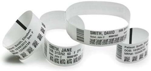 Zebra Z-Band UltraSoft (10015358K) pulseiras 25 x 152 mm (1800 undiades)