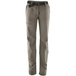 Maier Sports, Damen, Outdoorhose, leichte Damen-Outdoorhose "Karwendel" Wanderhose Funktionshose (teak) (44, XL, XXL), Braun