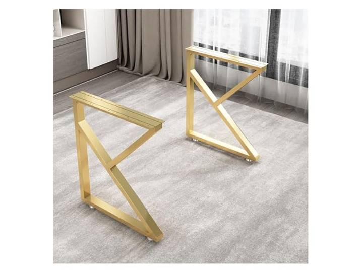 JIiopCFegh Tischbeine, DIY-Möbelbeine, Tischgestelle for Moderne Büroschreibtische(Gold,72x40cm)