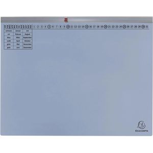 Exacompta Hängehefter 370306B, Exaflex Premium A4, 2x Amtsheftung, Tasche, hellblau, Karton, 25 Stück