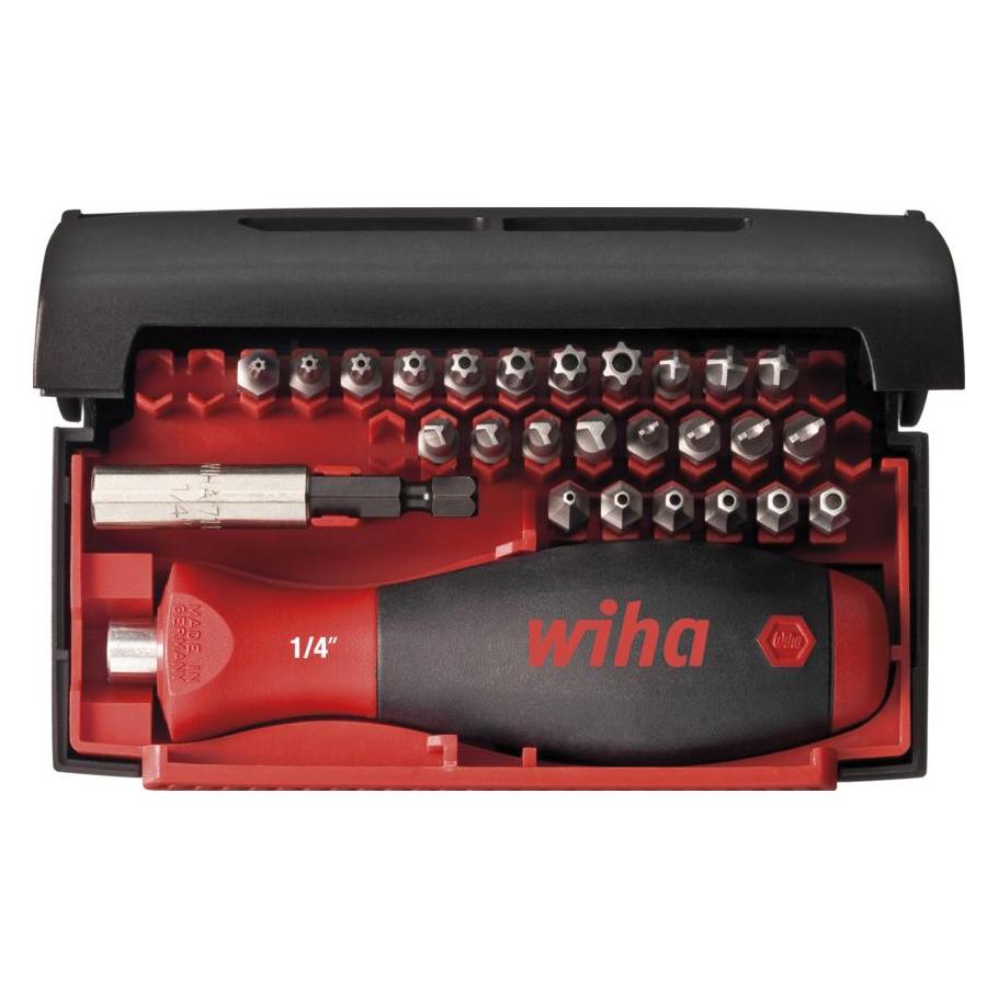 Wiha Bit Set Collector Security Standard 25 mm und Torsions-Bits gemischt 27-tlg. 1/4" (09393) (WH09393)