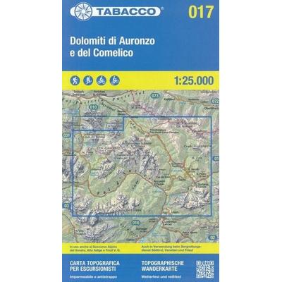 Tabacco Wandern Dolimiti di Auronzo 1:25000, Karte von , Tabacco Editrice