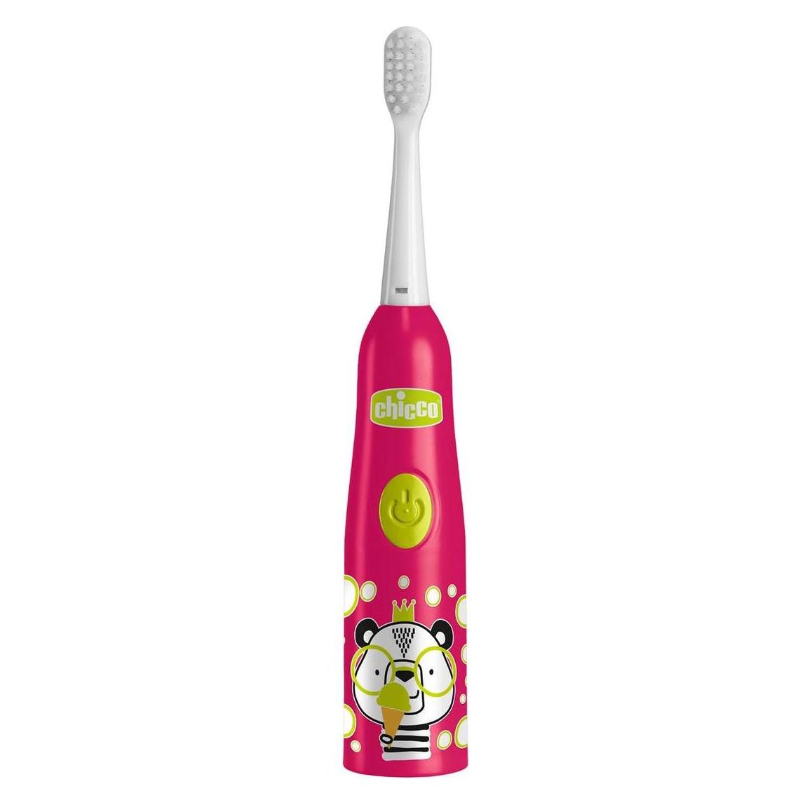 Chicco Elektrische Zahnbürste, PANDA - 3Y+ - Mit austauschbarer Batterie (103868)