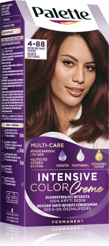 Schwarzkopf Palette Intensive Color Creme coloration cheveux permanente teinte 4-88 (RF3) Intensive Dark Red 1 pcs