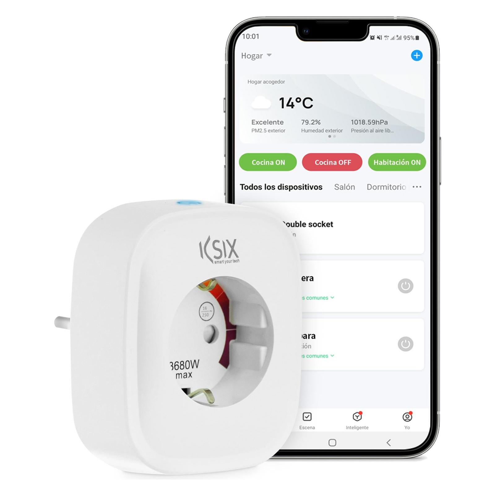 KSIX Smart Energy Slim Smart Plug (BXWSP1)